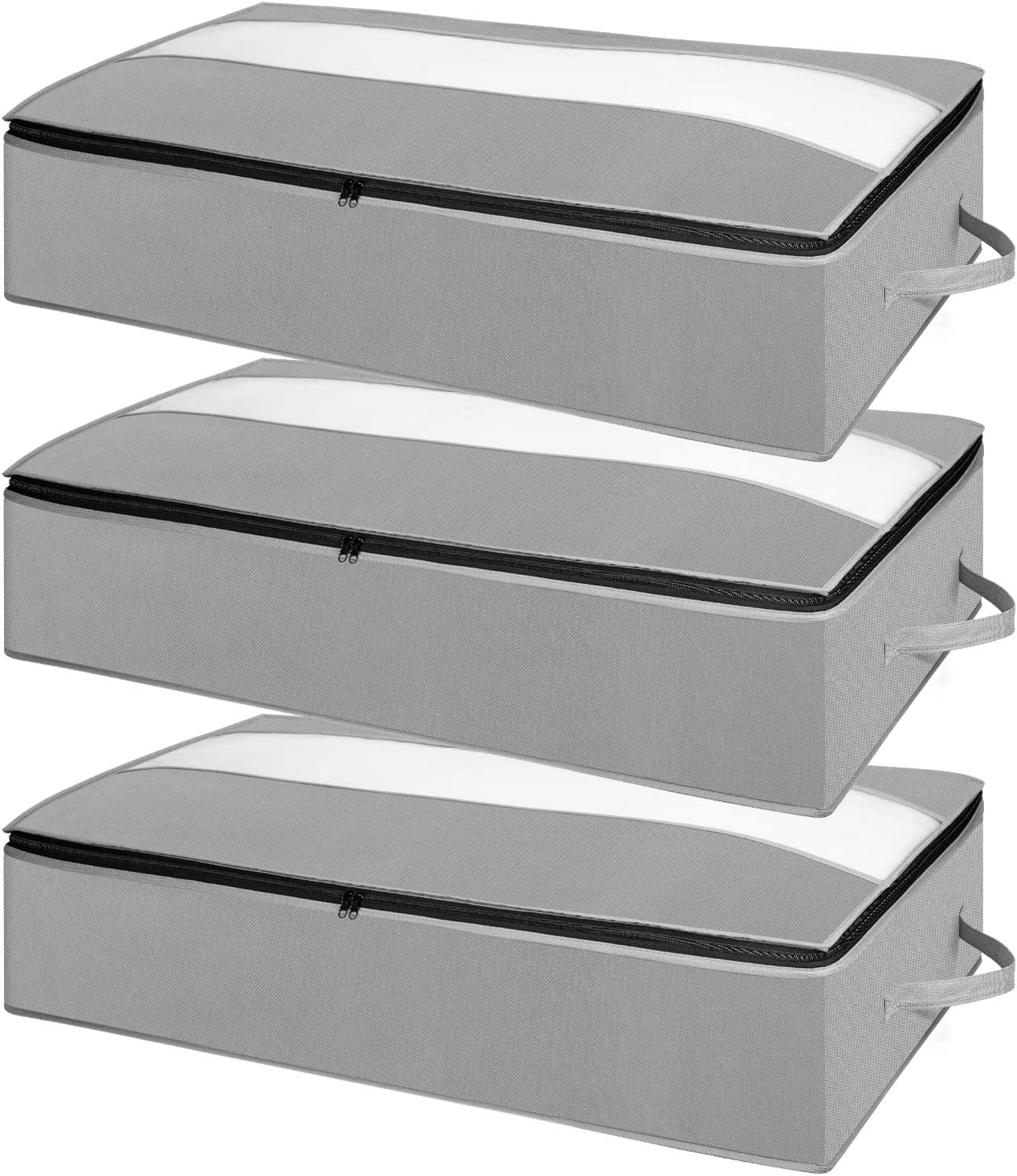 PWSAP 3 Pack 100L Underbed Storage Bags, Large Clothes Storage Bags