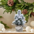thumbnail image 6 of Neoyler Mini Artificial Flocking Christmas Tree Christmas Decorations with Realistic Snow Accents for Small Spaces and Elegant Festive Decor 9.4x 5.9x5.9in White, 6 of 6
