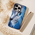 thumbnail image 6 of Artistic Blue Eye Cat Phone Case for Pet Enthusiasts Compatible with iPhone 11/12/13/14/15/16 (Pro Max/Plus), 6 of 9