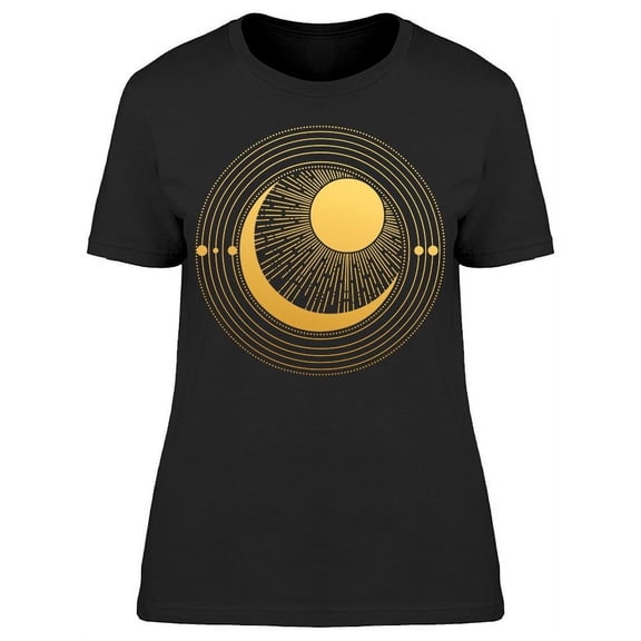 Abstract Composition Sun T-Shirt Women -Image by Shutterstock, Female Medium