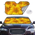 thumbnail image 2 of Kdxio 3D Sunflowers Print Windshield Sun Shade,UV Rays and Sun Heat Protection,Sunshade for Car Windshield,Car Shade Front Windshield -, 2 of 6