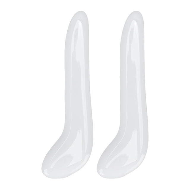 Gua Sha-rascador de masaje, herramienta blanca para aliviar el dolor de cuello y hombros, palo terapéutico de acupuntura relajante, 2 uds.