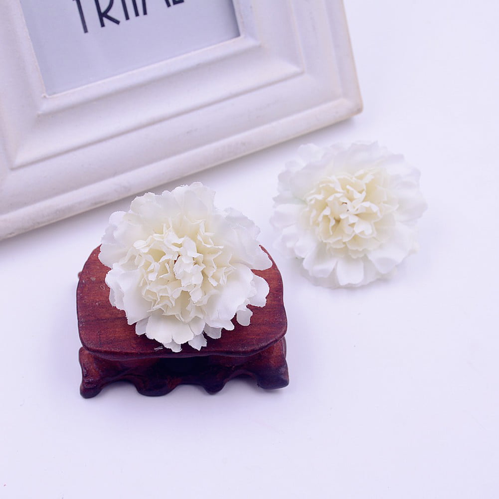 50x Artificial Silk Daisy Flower Heads Wedding Bouquet for DIY Flower Garland 