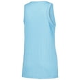 thumbnail image 3 of Women's Soft as a Grape Light Blue Texas Rangers Gauze High Neck Tank Top, 3 of 3
