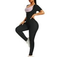 thumbnail image 4 of Women Sauna Suit Sweat Shirt Sleeveless Slimming Vest Hot Top Jumpsuit Shapewear Silvery L, 4 of 6