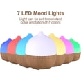 thumbnail image 2 of Haoday 6 Top Essential Oils, 300ml Wood Grain Aromatherapy Diffusers with Remote Control, 7 Colors Light, Adjustable Cool Mist Mode Essential Oil Diffuser, Timer&Waterless Auto Shut Off, 2 of 6