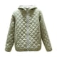 thumbnail image 3 of Chaqueta de algodón con capucha engrosada con vellón agregado Chaqueta de algodón adelgazante para mujer Chaqueta de algodón pequeña Abrigo de mujer, 3 of 6