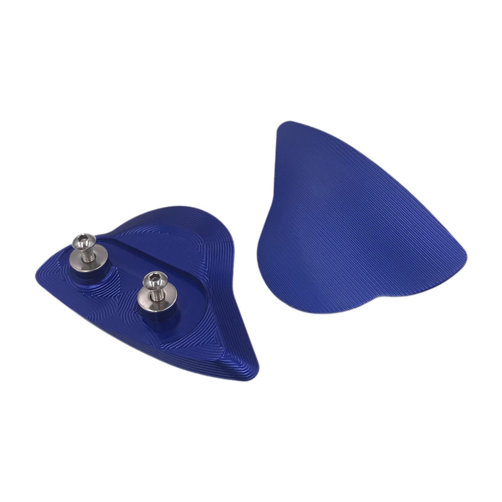 koolsoo 2 Pcs Plaques de Blocage de Rétroviseur de Moto pour -r6 2017-2024 Bleu