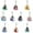 Color3, variant on Mario Keychain Bulk, 10 Pack Acrylic Figure Keychain Exquisite Anime Keychains Cute Party Favors for Backpack