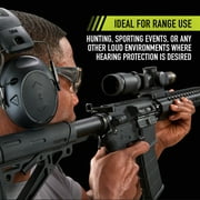 Peltor Sport Tactical 500 Electronic Hearing Protection Earmuffs, Bluetooth-Enabled, Black, NRR 25 dB