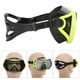 thumbnail image 4 of Gafas de snorkel de silicona para adultos, vidrio templado, visión amplia, equipo de buceo, color amarillo y negro, 4 of 10