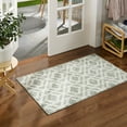 thumbnail image 3 of TOWN & COUNTRY EVERYDAY Walker Modern Diamond Everwash® Washable Multi-Use Decorative Rug with Non-Slip Backing, Sage Green, 24"x40", 3 of 11