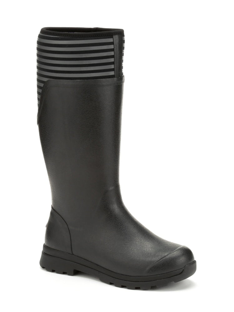 Muck Boot Women's Cambridge Tall Rain Boots Black Neoprene Rubber 5 M ...