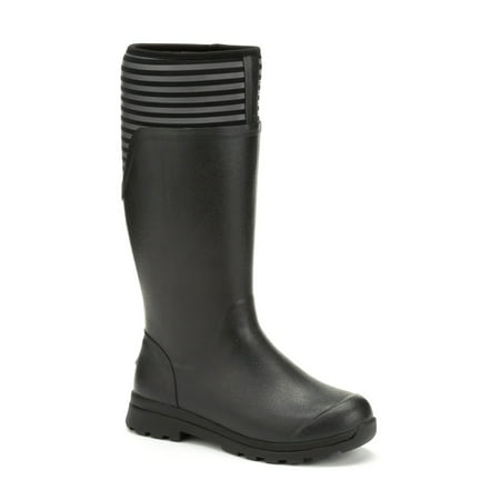 Muck Boot Women's Cambridge Tall Rain Boots Black Neoprene Rubber 5