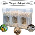 thumbnail image 5 of Automatic Pigeon Bird Feeder Water, Plastic Water Dispenser Drinkers for Cage, No Mess Hanging Parrot Food Feeding, Cage Accessories Parakeet Quail Chicken (3 Hole-Hook), 5 of 5