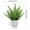 Pine Grass, variant on Mini Artificial Potted Plants, Assorted Plastic Faux Greenery Bushes with White Square Planters, Small Fake Plant Potted Set for Office Desk, Bathroom Shelf, Kitchen Counter, Apartment & Farmh