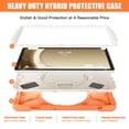 thumbnail image 4 of SaniMore for Samsung Galaxy Tab A9 Case (8.7" 2023 SM-T550 SM-P550), Rotating Handle Shoulder Strap Bracket Drop Resistant Tri-layer Heavy Duty Protective Shcokproof Tablet Cover, Livingcoral, 4 of 18