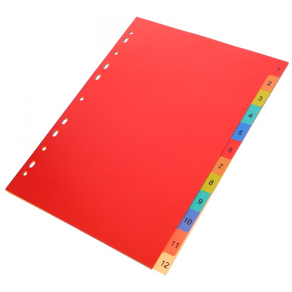 CCOCC Binder Dividers with Tabs Alphabetical Index Page Category Office