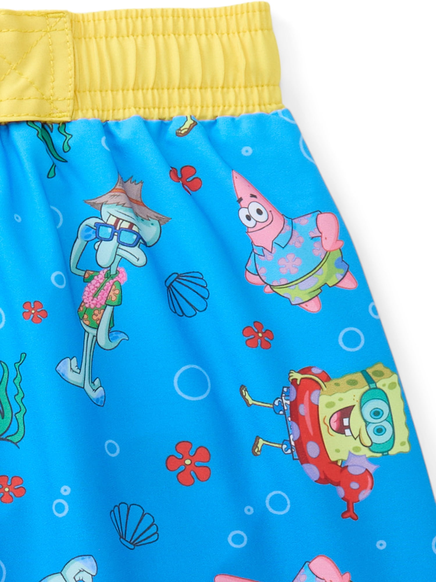 SpongeBob SquarePants Boys Swim Trunks, Sizes 4-12