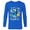 Navy, variant on Disney PIXAR Finding Nemo Dory Just Keep Swimming - Long Sleeve T-Shirt for Men - Customized-White
