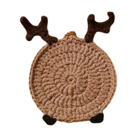 

Handwoven Christmas Coasters for Drinks Coffee Table Party Decorations