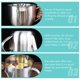 thumbnail image 4 of Pote de aceite de grasa Pote de grasa inoxidable Contenedor de acero inoxidable Oil Colador de aceite, 4 of 7