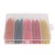 thumbnail image 4 of 50 unids/caja gusano de fideos cebo suave Kit de Señuelos de pesca con anillo O de goma cebo suave Artificial, 4 of 8