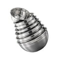 thumbnail image 1 of 7X Mixing Bowls Salad Bowl Mirror Finish Rice Cereal Bowl Space Snack Cereal Food Storage Basin Kitchen Dining Cooking Tableware White Lid, 1 of 8