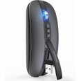 thumbnail image 1 of Silent Wireless Mouse, Slim Silent Mouse with USB Receiver, Wireless & Bluetooth 5.1 Dual Mode 2400 DPI, Rechargeable Mice for C, Laptop, Desktop (Gr, 1 of 4