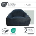 thumbnail image 3 of Sillón De Espuma Comprimida Al Vacío 1 Plaza Japandi Likka Navy Blue, 3 of 6