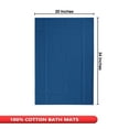 thumbnail image 5 of Ample Decor Cotton Bath Mats 2 Pack 34x20 inches 1350 GSM - for Bathroom Floor, Shower - Navy, 5 of 7