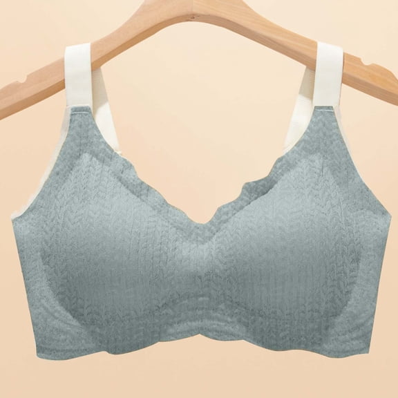 Women's Bra, Solid Color Underwire Sports Bra, Comfortable Seamless Design, Breathable Fabric for Active Wear and Daily Support.