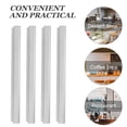 thumbnail image 3 of Raindrops 4pcs Check Bill Holder Aluminium Alloy Kitchen Rail Silver For Office Cafes, 3 of 8