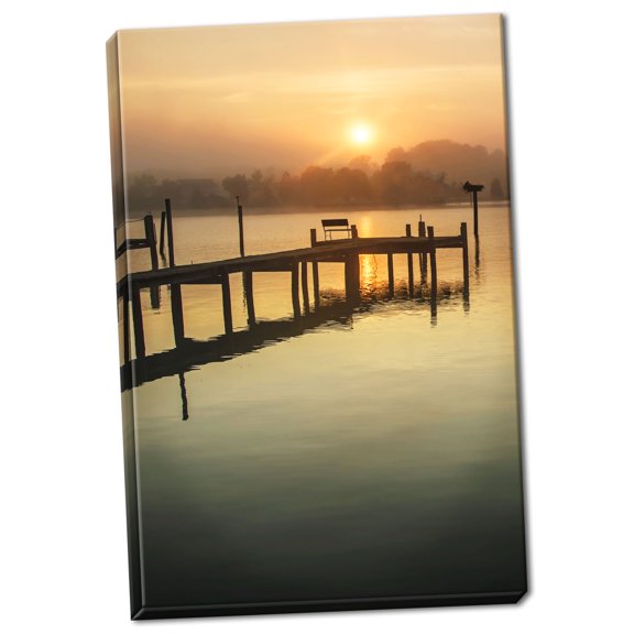 Gango Home Decor Cobb Island Surise I by Alan Hausenflock (Ready to Hang); One 24x36in Hand-Stretched Canvas