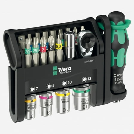 Wera Tools Tool-Check Modular 1 Set, 21 Pieces