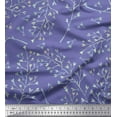 thumbnail image 1 of Soimoi Velvet Fabric Leaves Watercolor Print Sewing Fabric Yard 58 Inch Wide, 1 of 3