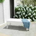 thumbnail image 2 of Ellendale Banc Adirondack Sans Dossier en Plastique Poly Blanc, 2 of 6
