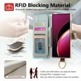thumbnail image 4 of Allytechgroup Wallet Phone Case for Samsung Galaxy S22 Ultra with Credit Card Slot, PU Leather Phone Case RFID Blocking Stand Shockproof Full Body Protective Bumper for Women Girls, Khaki, 4 of 10