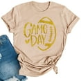 thumbnail image 2 of Njagoc3 Womens Soft Touch Football Print Short Sleeve - Comfortable for All - Day Wear, 2 of 6