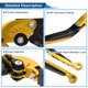 thumbnail image 4 of Palancas de freno y embrague cortas Unique Bargains para APRILIA SHIVER 900 2017-2020, palanca de freno ajustable en 6 posiciones, aleación de aluminio T6 6061 tono dorado, 4 of 7