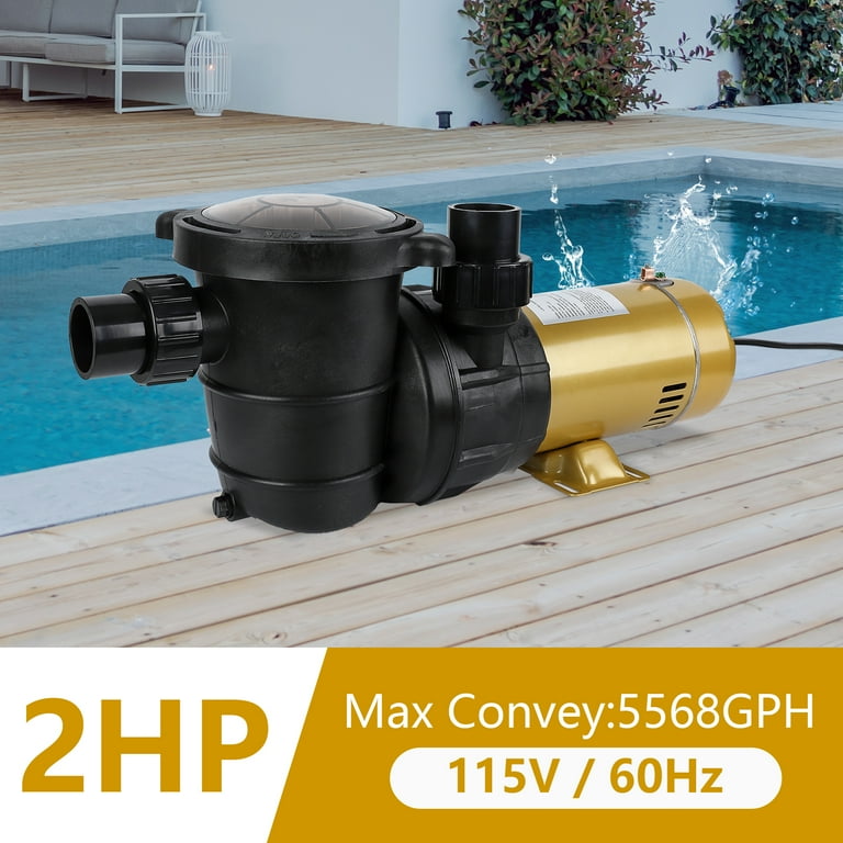 Dragonpad USA 1.1HP Pool Pump, 800W 115V, 3962GPH, Single Speed 800w 115v 3962gph High Flow Powerful Primming Swimming Pumps Filter Basket Low Noise Family