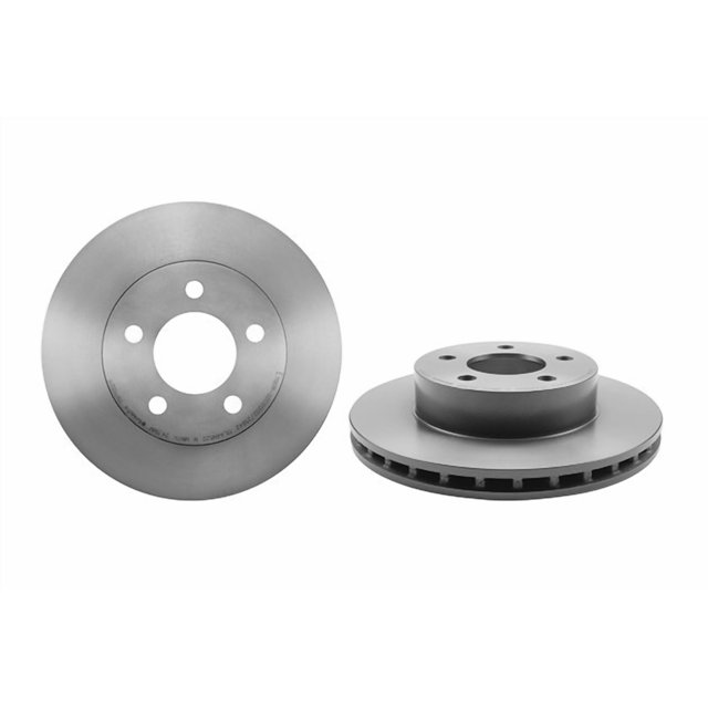 Brembo Rotor de Frein 09765211C02 Ventilé; Design en une Pièce; Motif de Boulon de Roue 5 x 114.3 Millimètres; Chapeau de 153 Millimètres de Diamètre Intérieur; Diamètre de Moyeu de 72 Millimètres; Fonte Grise; Simple