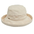 thumbnail image 2 of Petite Catalina Small Brimmed Sun Hat for Women with Small Heads 50+ UPF Sun Protection (Linen), 2 of 3