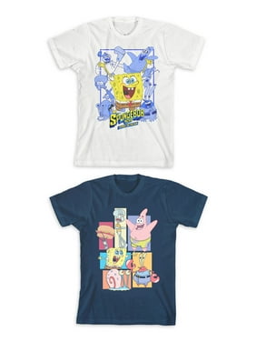 Spongebob Squarepants Boys T Shirts Tank Tops Walmart Com - spongebob face roblox shirt