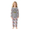 thumbnail image 3 of Matching Halloween Pajamas Set with Contrast Sleeves, Soft Halloween Family Pajamas with Mummy Bow Print, Unique Family Halloween Pajama Set Gift, 3 of 7