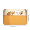 thumbnail image 4 of RFUGUG Bath Rugs, Non Slip Quick Dry Super Absorbent Rubber Backing Bathroom Rugs, Soft and Comfortable Diatomaceous Floor Mats, Cute Dogs, 16x24 in, 4 of 9