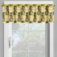 thumbnail image 4 of Ambesonne Fruits Valance & Curtain, Modern Pineapple Motif, 55"x30", Earth Yellow White, 4 of 6