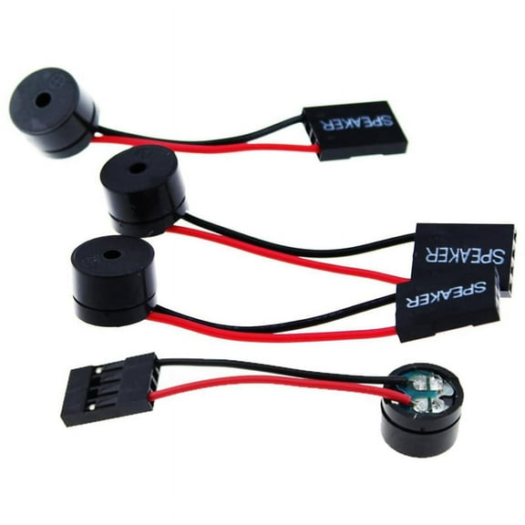 4Pcs Desktop Computer Motherboard CPU Internal Speaker Buzzer Beeper for Connecting the Front Panel of New