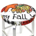 thumbnail image 3 of Daiia It'S Fall Y'All Stool Covers Round,Round Bar Stool Covers Waterproof Bar Chair Covers Washable Stool Cushion Slipcover for 12-14 Inch Chair-13 inch, 3 of 7