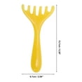 thumbnail image 2 of Unique Bargains 1 Pc Portable Antlers Head Massage Comb for Home Light Yellow Resin, 2 of 5